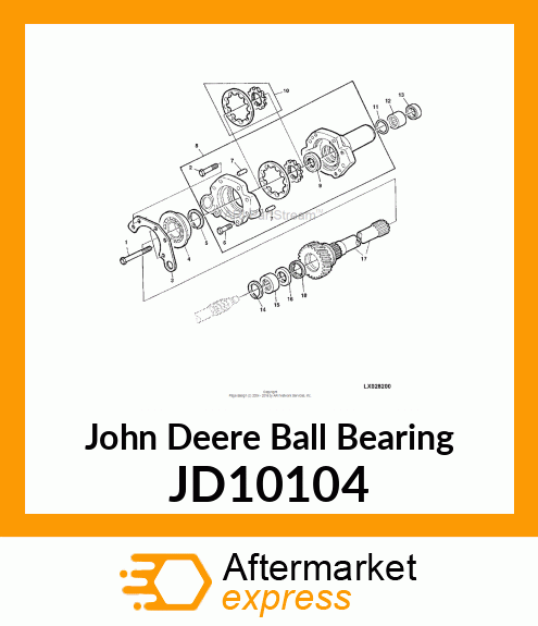 BEARING, SPECIAL BALL JD10104