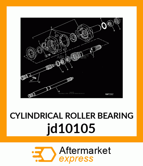 CYLINDRICAL ROLLER BEARING jd10105