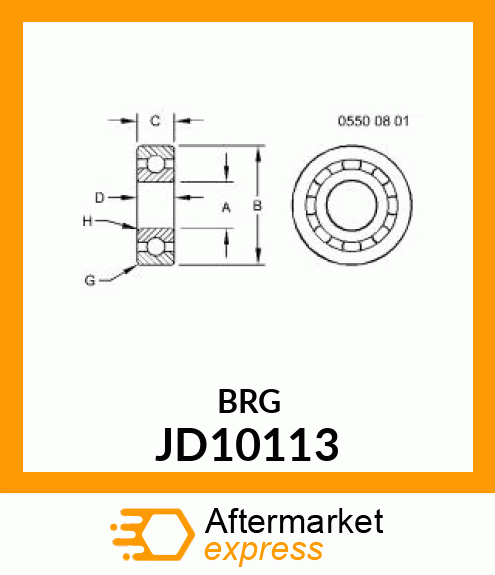 BEARING,BALL JD10113