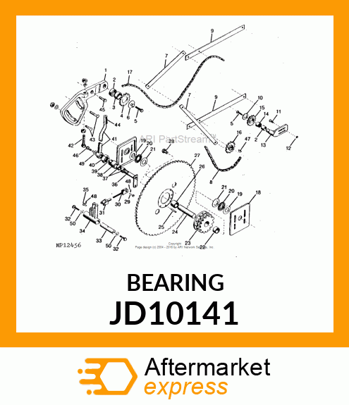 BEARING, NEEDLE JD10141