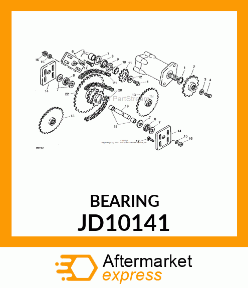 BEARING, NEEDLE JD10141