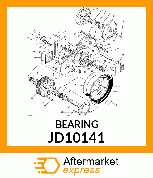 BEARING, NEEDLE JD10141