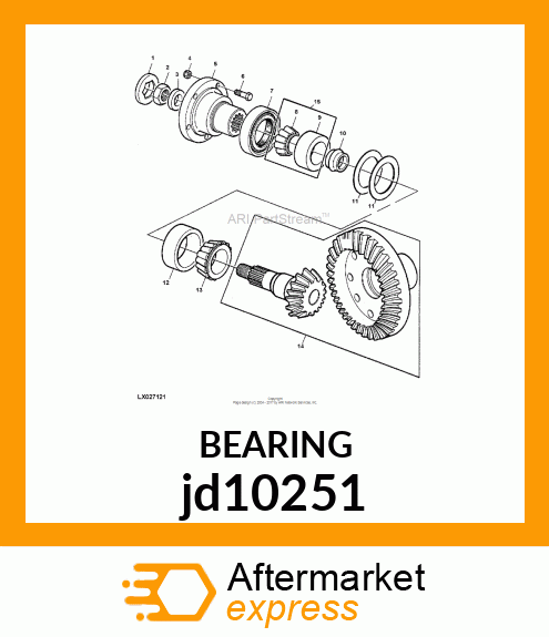 ROLLER BEARING jd10251