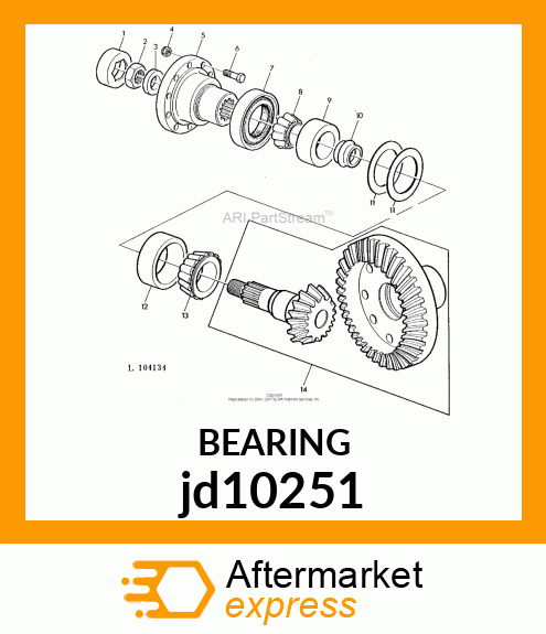 ROLLER BEARING jd10251