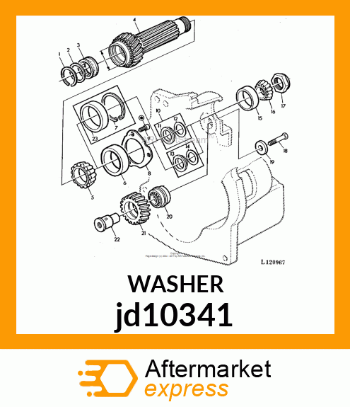 ROLLER BEARING, ASSYROLLER BEARING, jd10341