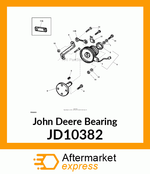 BALL BEARING, BEARING, BALL 80MM O. JD10382