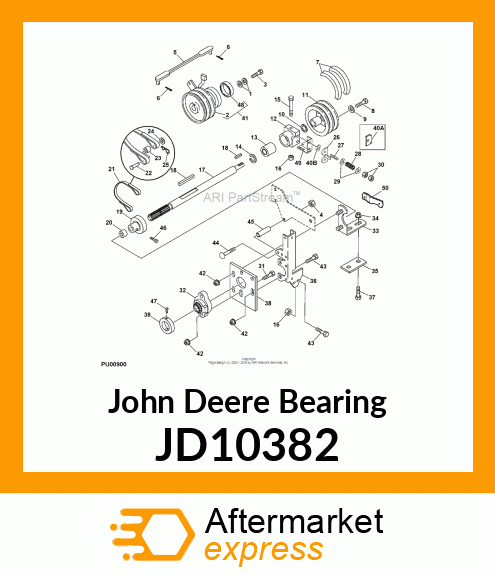 BALL BEARING, BEARING, BALL 80MM O. JD10382