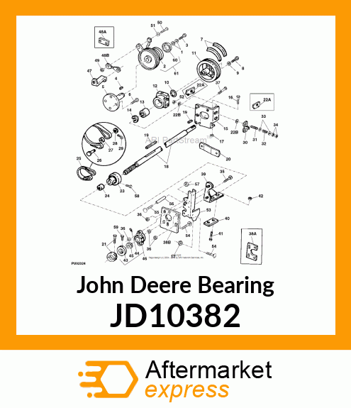 BALL BEARING, BEARING, BALL 80MM O. JD10382