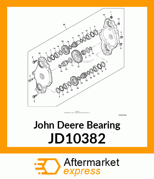 BALL BEARING, BEARING, BALL 80MM O. JD10382