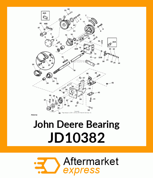 BALL BEARING, BEARING, BALL 80MM O. JD10382