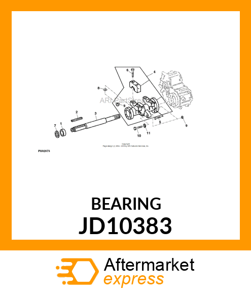 BEARING, BALL JD10383