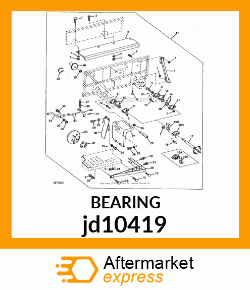 BEARING, BALL (17MM BALL) jd10419