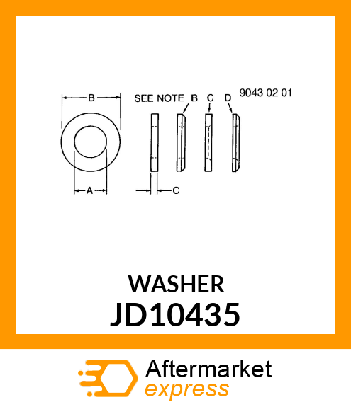 WASHER JD10435