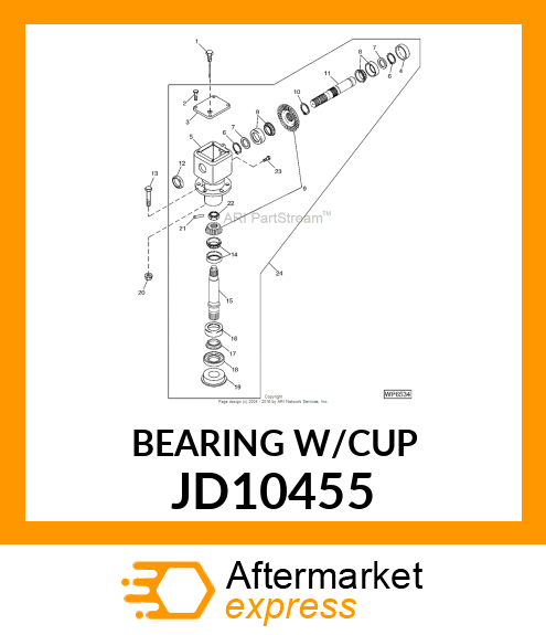 BEARING, TAPERED ROLLER JD10455