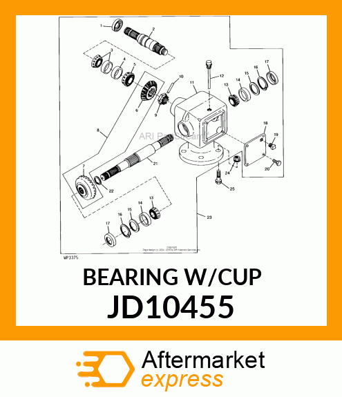 BEARING, TAPERED ROLLER JD10455