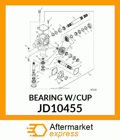 BEARING, TAPERED ROLLER JD10455