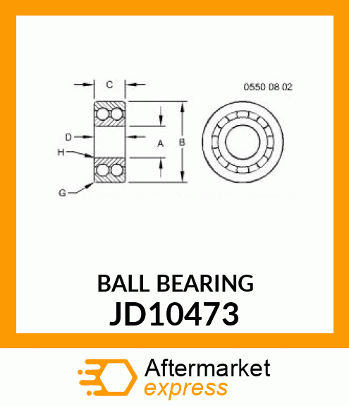 BALL BEARING JD10473