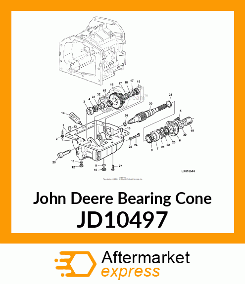 CONE,BEARING JD10497