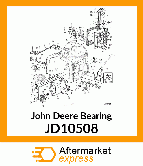 BEARING, BEARING BALL BUSHING JD10508