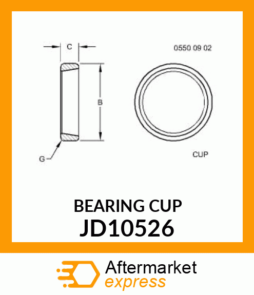 BEARING CUP JD10526