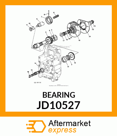 CONE, BEARING JD10527