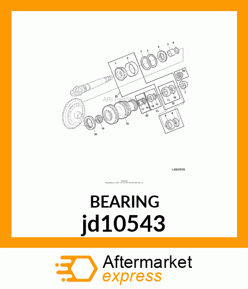 NEEDLE BEARING jd10543