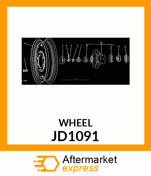 WHEEL JD1091