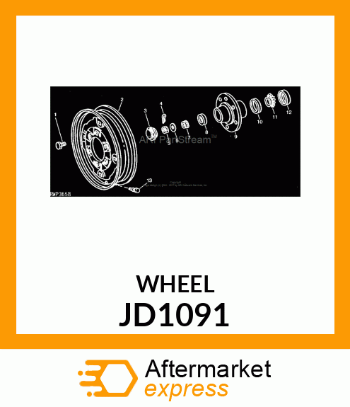 WHEEL JD1091