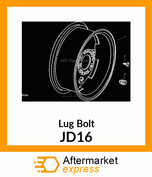 BOLT, HUB JD16