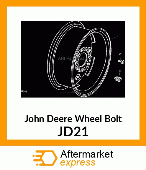 BOLT, HUB JD21