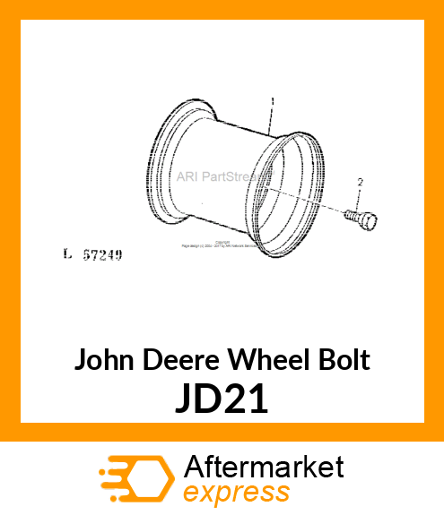 BOLT, HUB JD21