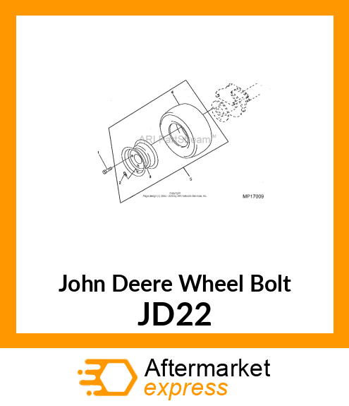 SPECIAL HUB BOLT JD22