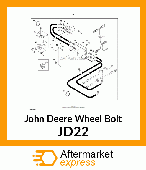 SPECIAL HUB BOLT JD22