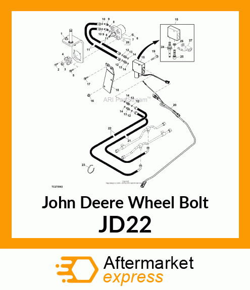 SPECIAL HUB BOLT JD22