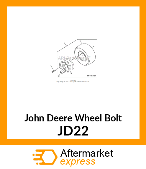 SPECIAL HUB BOLT JD22