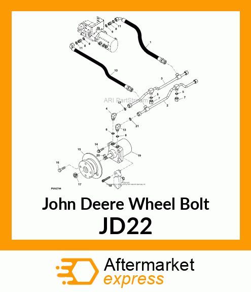 SPECIAL HUB BOLT JD22