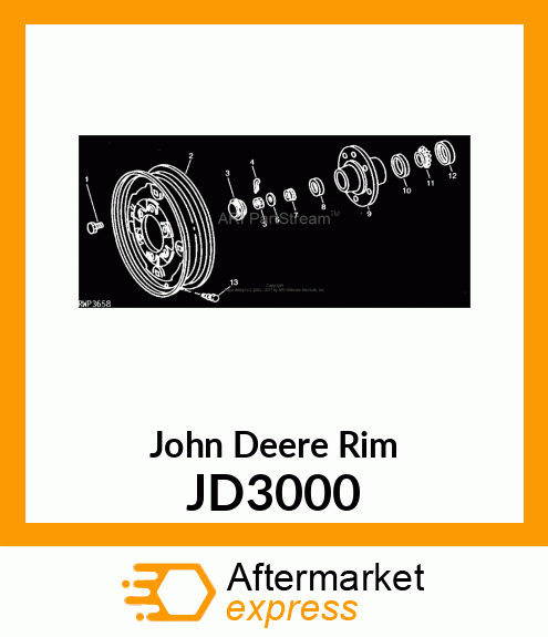 WHEEL,FRONT ASSEMBLY JD3000