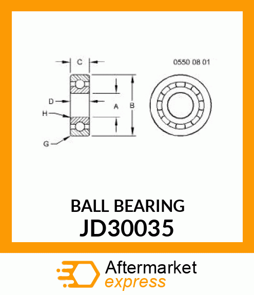 BALL BEARING JD30035