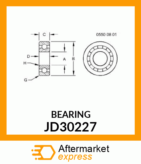 BEARING, BALL JD30227