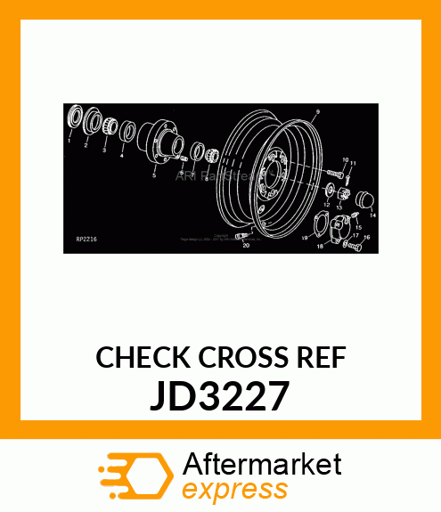 WHEEL,STEEL DISK,FRONT 20X5.50F JD3227