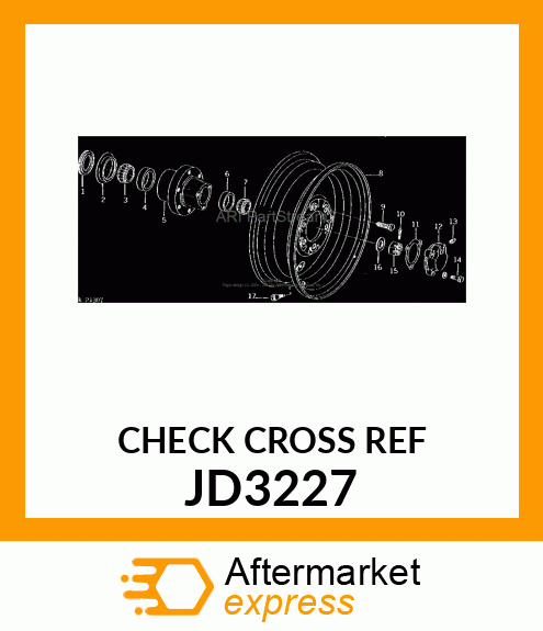 WHEEL,STEEL DISK,FRONT 20X5.50F JD3227