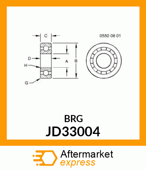 BALL BEARING JD33004