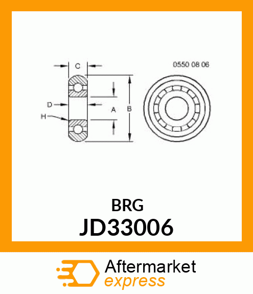 BALL BEARING JD33006