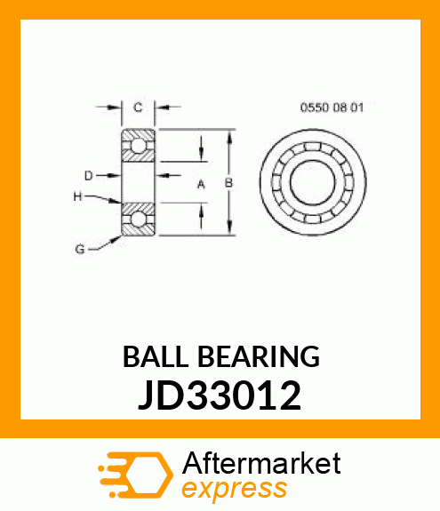 BALL BEARING JD33012