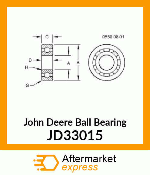 BALL BEARING JD33015