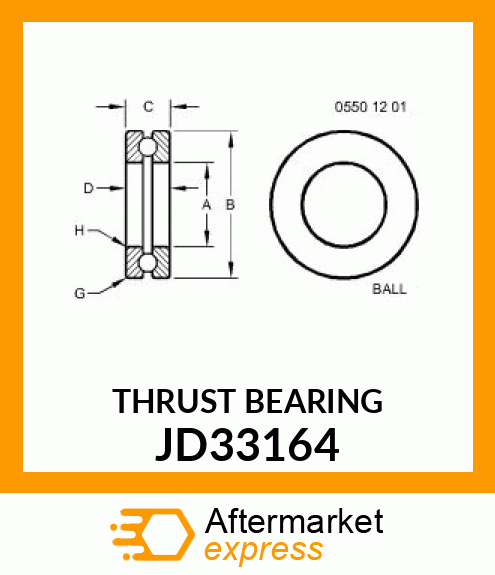 THRUST BEARING JD33164