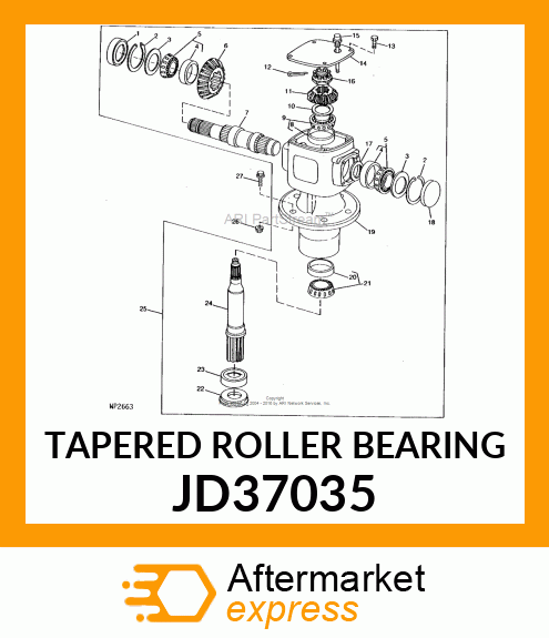 TAPERED ROLLER BEARING JD37035