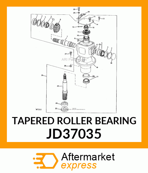 TAPERED ROLLER BEARING JD37035