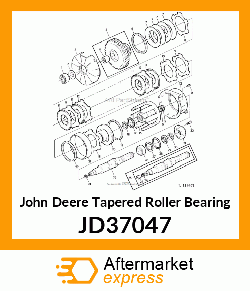 TAPERED ROLLER BEARING JD37047