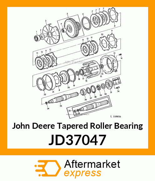 TAPERED ROLLER BEARING JD37047